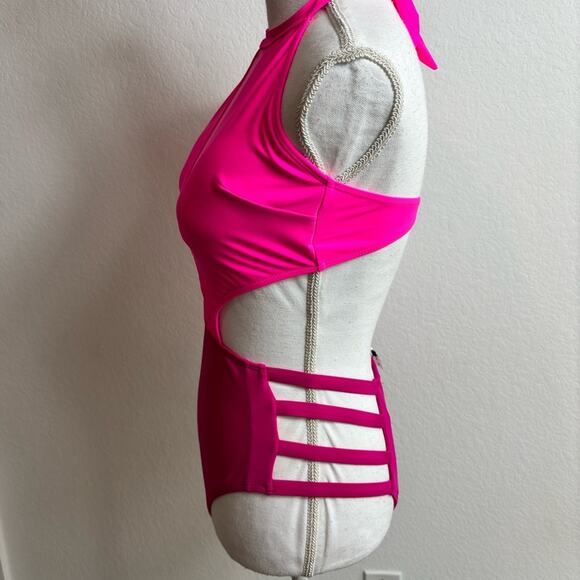 Tempt Me Pink One Piece Women Swimsuit Size Medium Brand New - Picture 5 of 6